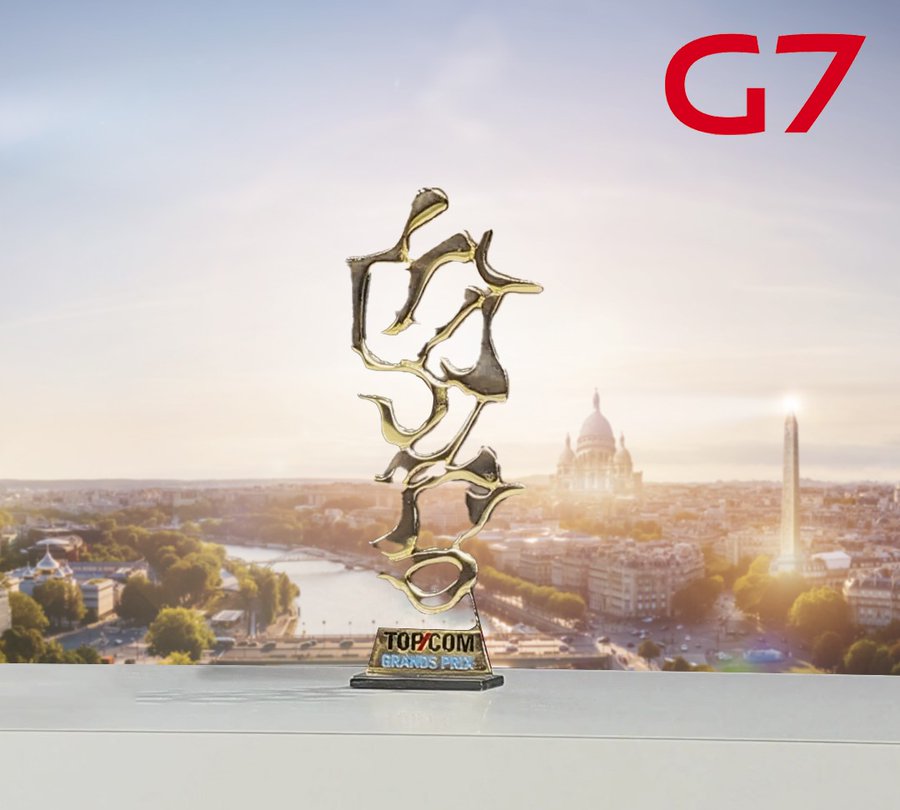 G7 remporte le TOP/COM d'Or 2023 avec l'Agence La Famille